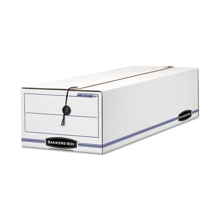 Fellowes BankersBox, LIBERTY CHECK AND FORM BOXES, 9.75in X 23.75in X 6.25in, WHITE/BLUE, 12PK 00022